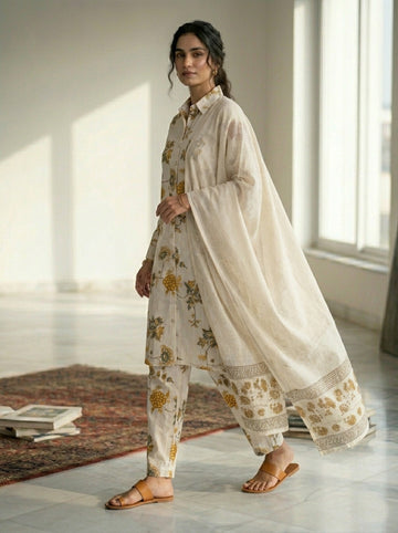 Ranas Three Piece Cotton Suit