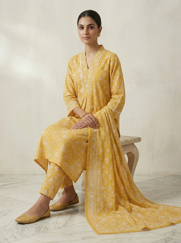 Ranas Three Piece Cotton Suit