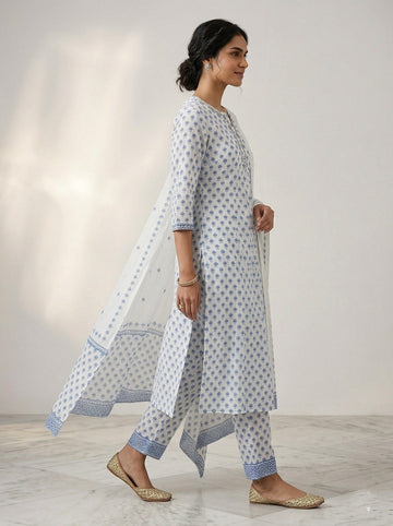 Ranas Three Piece Cotton Suit