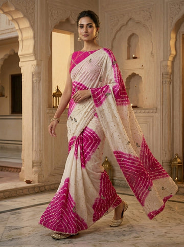 Ranas Aari & Gota Work Saree