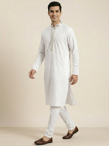 Ranas White Color Men Only Kurta