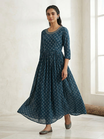 Ranas Block Print Gown