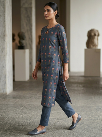 Ranas Blue color cotton Kurti