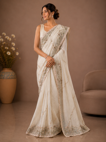 Ranas Zardosi Work Designer Saree