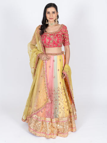 Ranas Multicolor Designer Lehenga