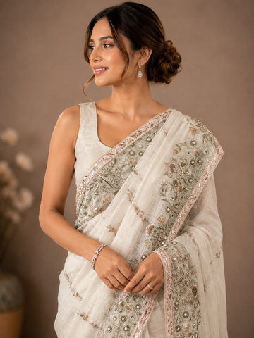 Ranas Zardosi Work Designer Saree