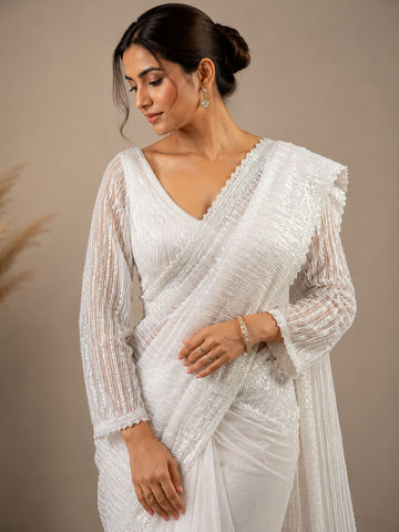 Ranas Sequine Work Designer Saree