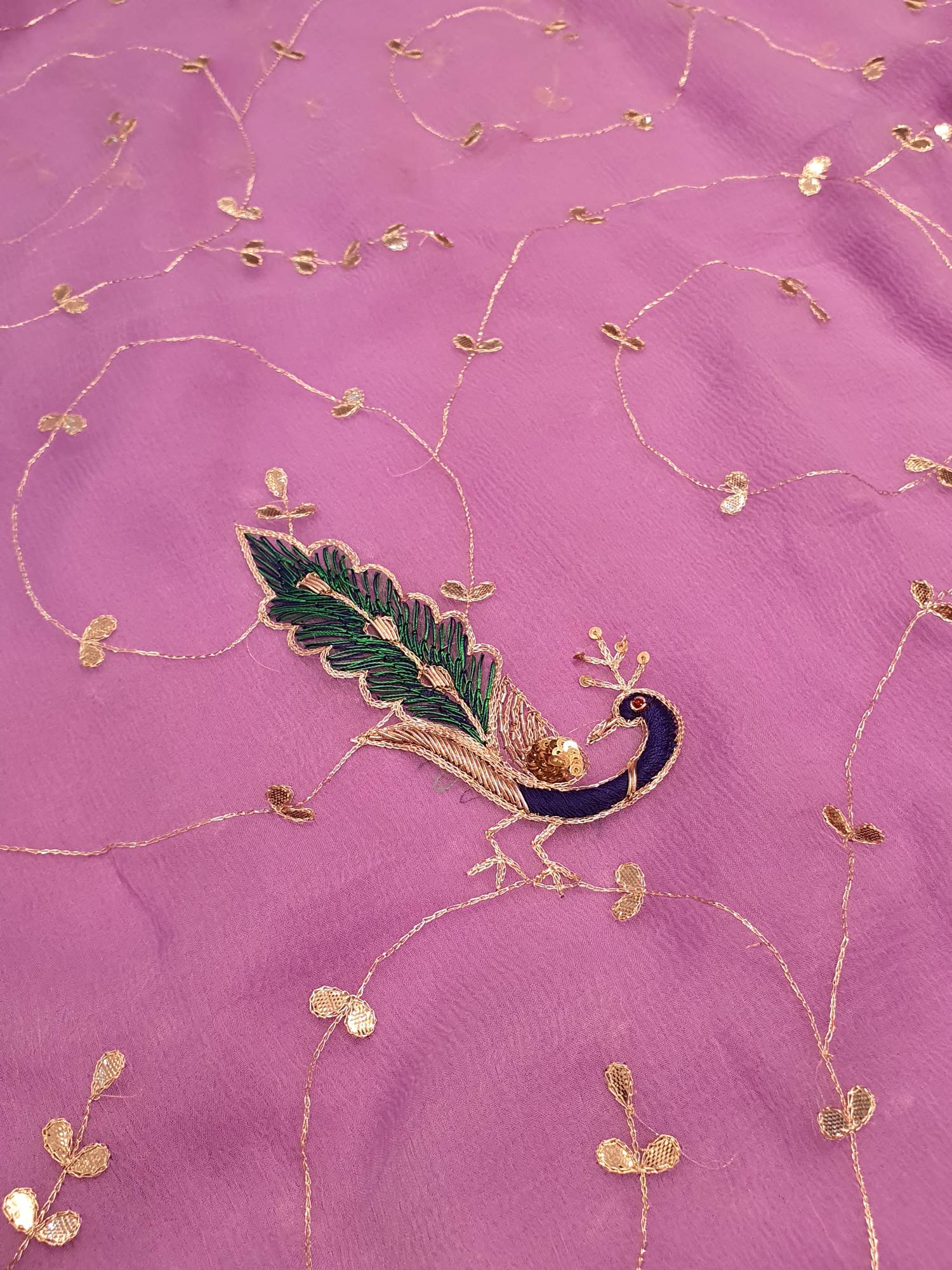 Ranas Lavender Color Designer Saree