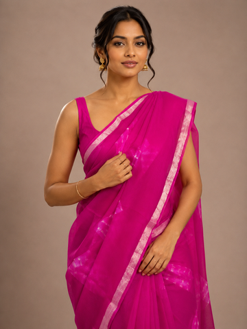 Ranas Rani Color Kota Silk Bandhej Saree