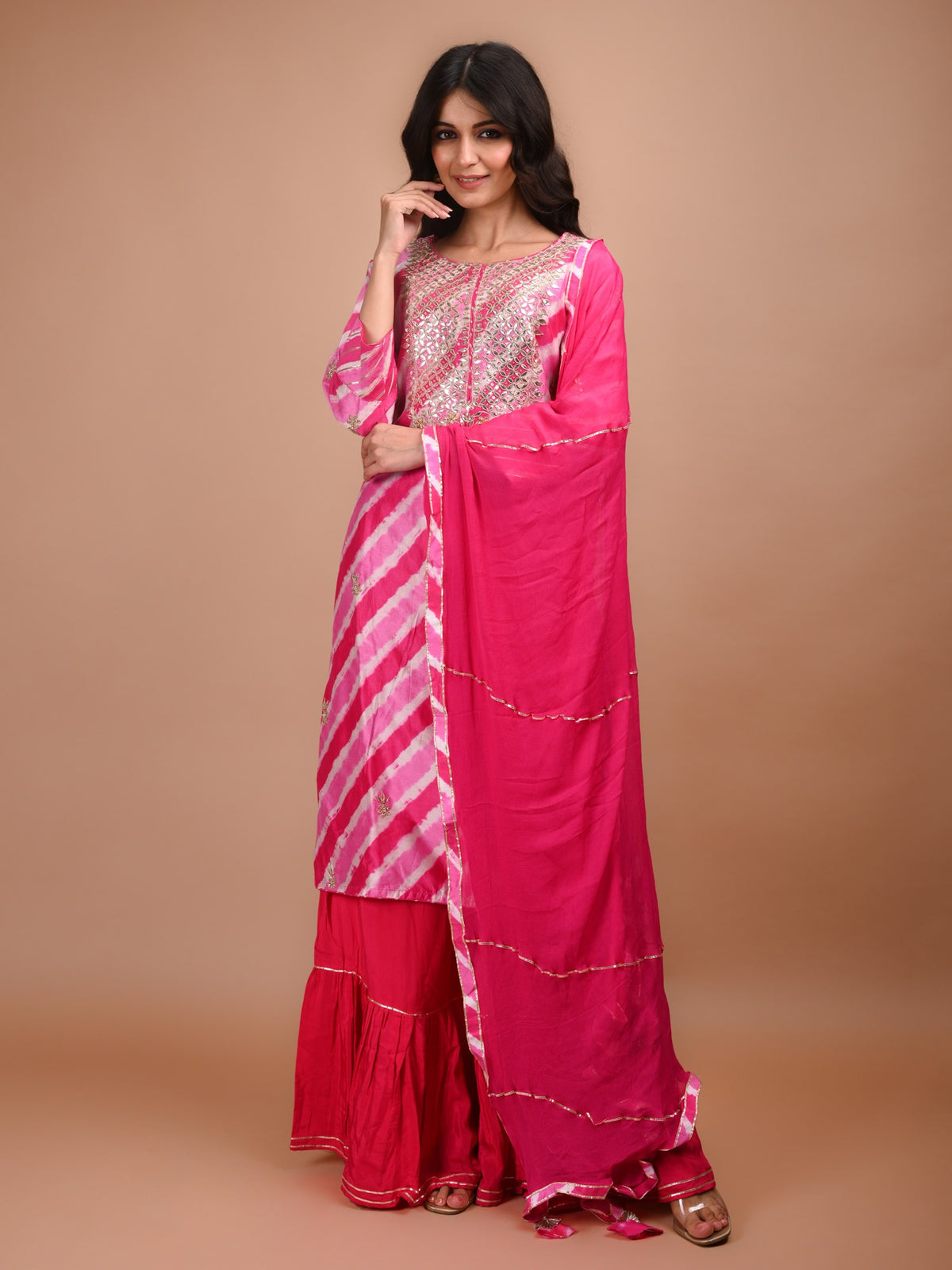 Sarara Rani Color Ranas Rani Pink Sharara Set