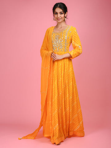 Ranas Yellow Mothda Gown