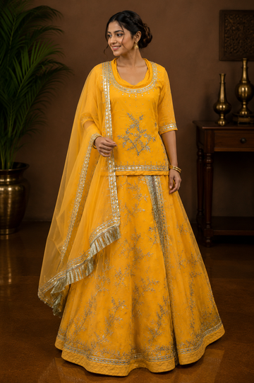 Ranas Peach Color Rajputi Poshak