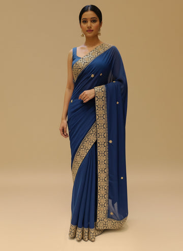 Ranas Gota Patti & Marori work Saree