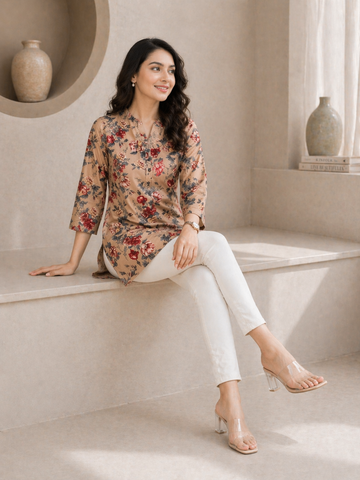 Ranas Cotton Printed Short Kurti