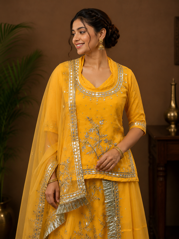 Ranas Peach Color Rajputi Poshak