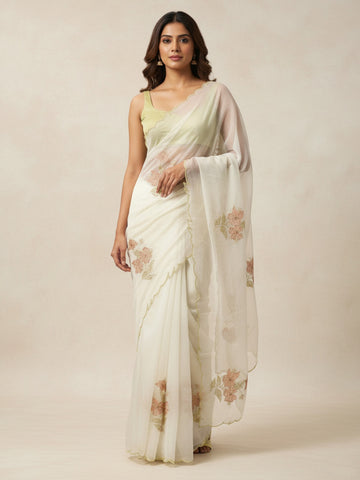 Ranas Sequine & Cutdana Work Saree