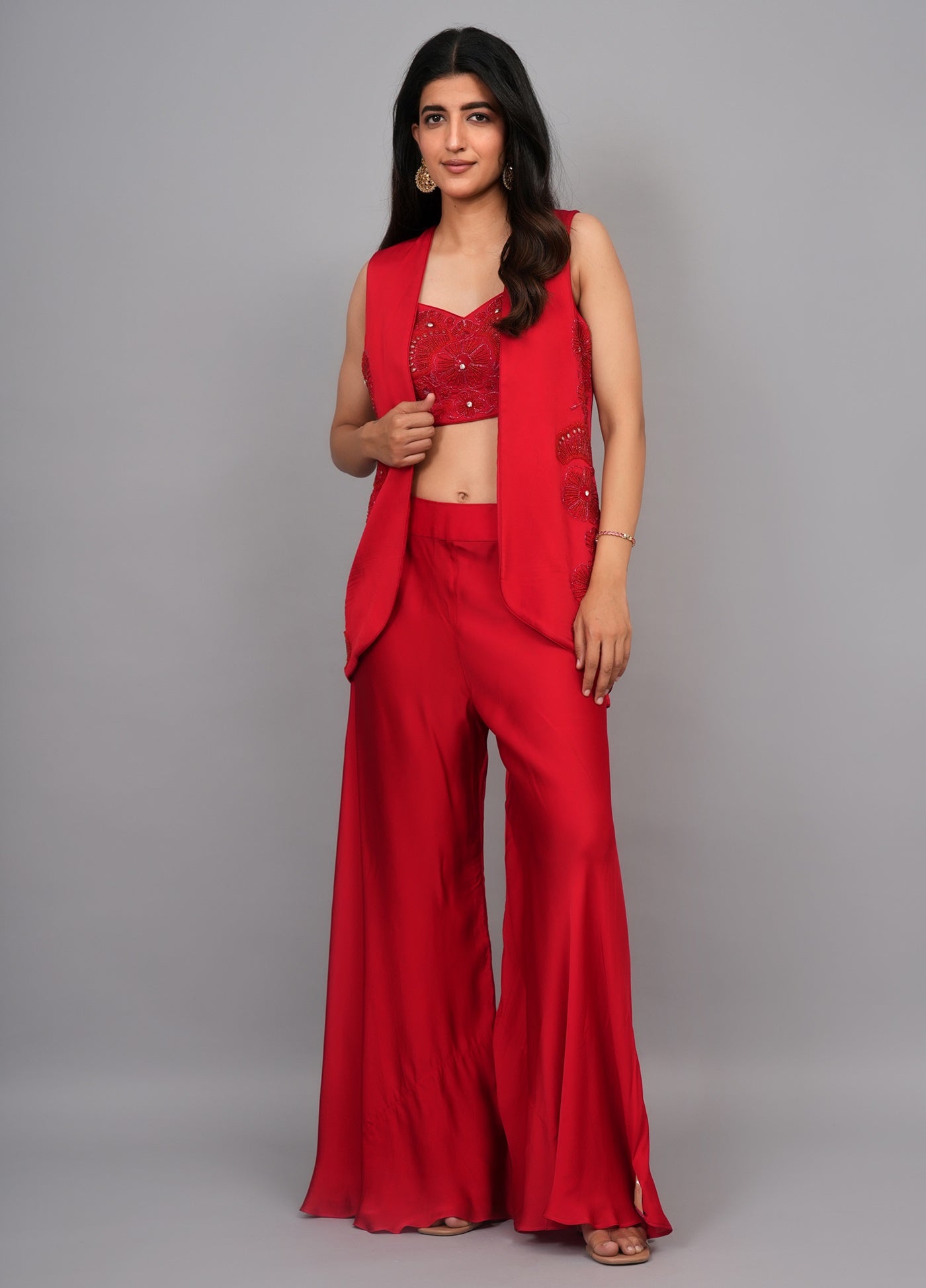 Ranas Plazo Set with Jacket