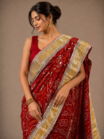 Ranas Authentic Bandhej Saree