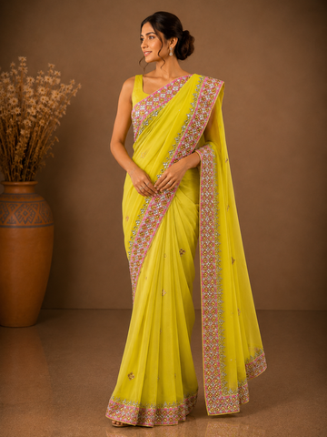 Ranas Danka Work Designer Saree