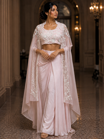Ranas Contemporary Draped Indo-Western Dress