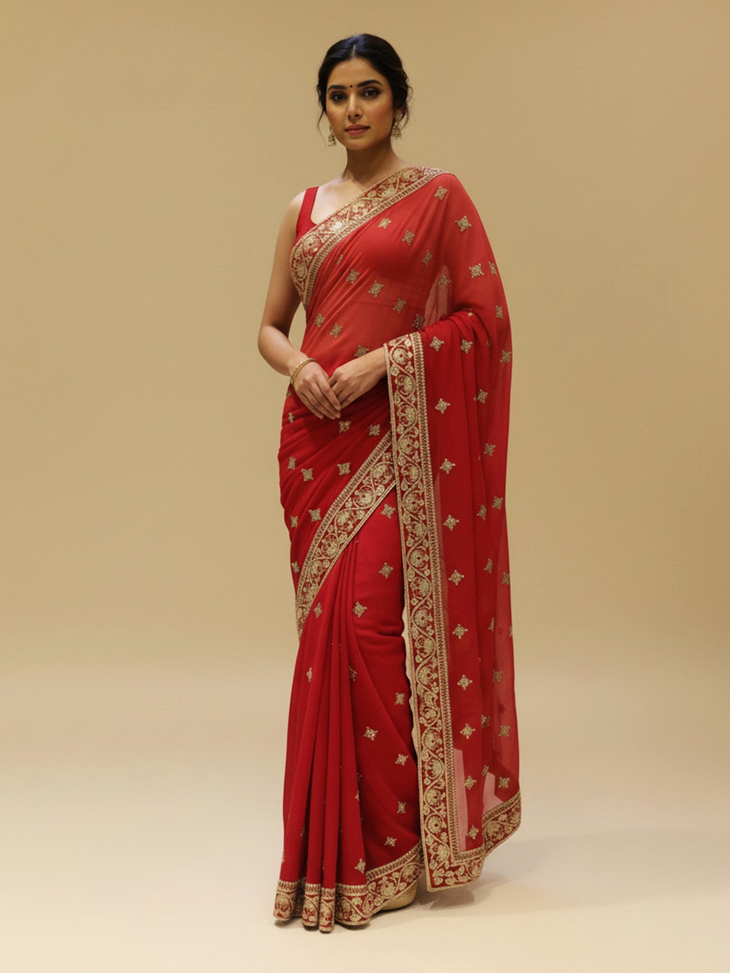 Ranas Gota Patti Work Saree
