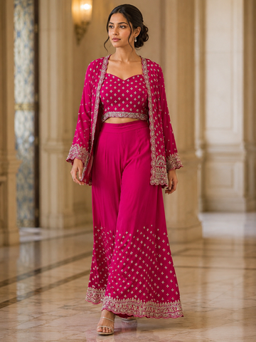 Ranas Jacket Style Palazzo Set