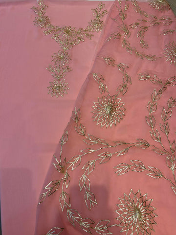 Ranas Pink color Unstitch Sikiya Gota Suit