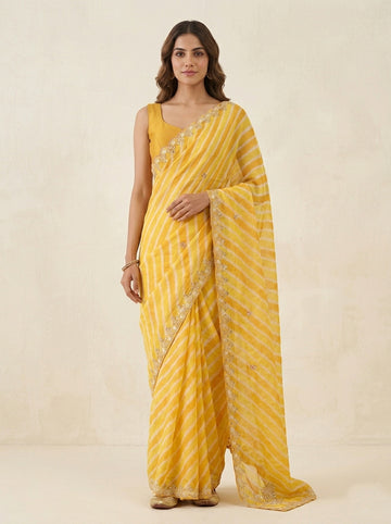 Ranas Pearl & Sequine Work Saree