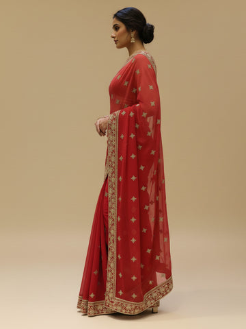 Ranas Gota Patti Work Saree