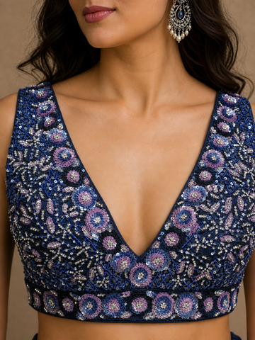 Ranas Blue Color Designer Lehenga