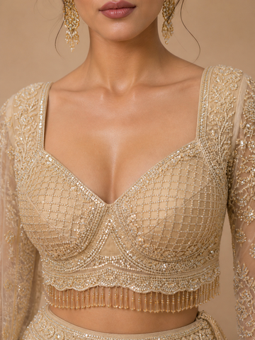 Ranas Beige Color Designer Lehenga