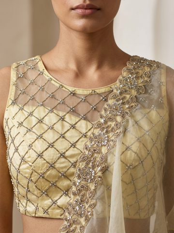 Ranas Lemon Yellow Color Designer Lehenga