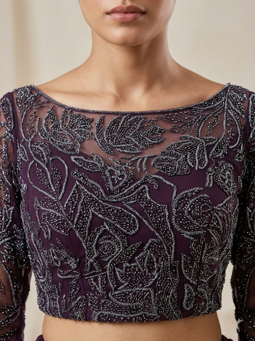 Ranas Wine Color Designer Lehenga