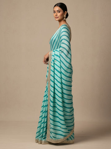 Ranas Gota Patti Leheriya Saree