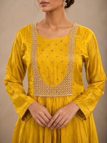 Ranas Yellow Color Anarkali Suit