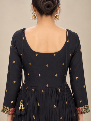 Ranas Navy Blue Color Designer Gown