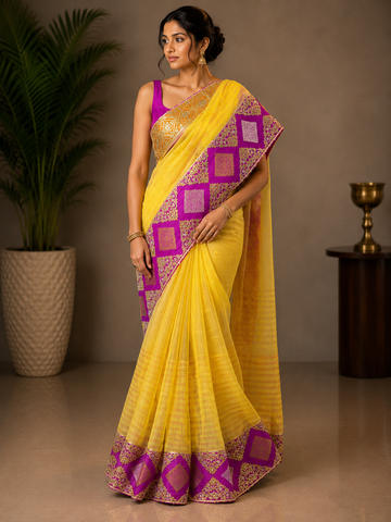 Ranas Gota Patti & Zardosi Work Designer Saree