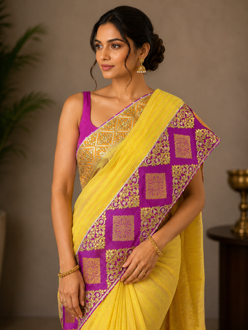 Ranas Gota Patti & Zardosi Work Designer Saree