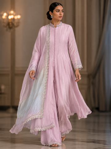 Ranas Pink Color Anarkali Suit