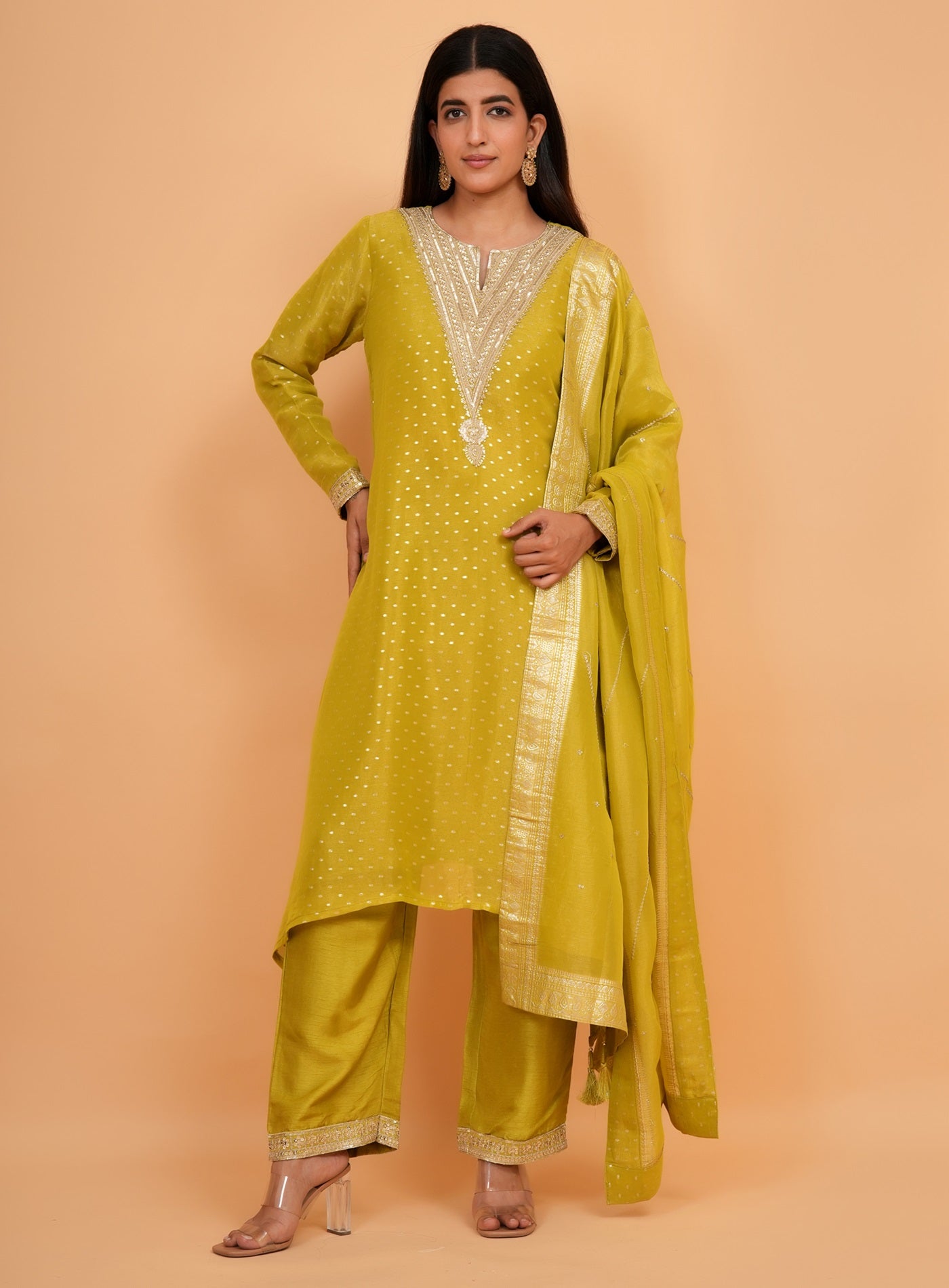 Ranas Sequine Work Suit with Pant