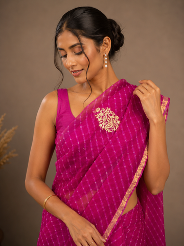Ranas Rani Mothda Leheriya saree