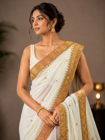 Ranas Marori & Sequine Work Designer Saree