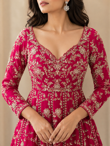 Ranas Rani Color Wedding Wear Gown