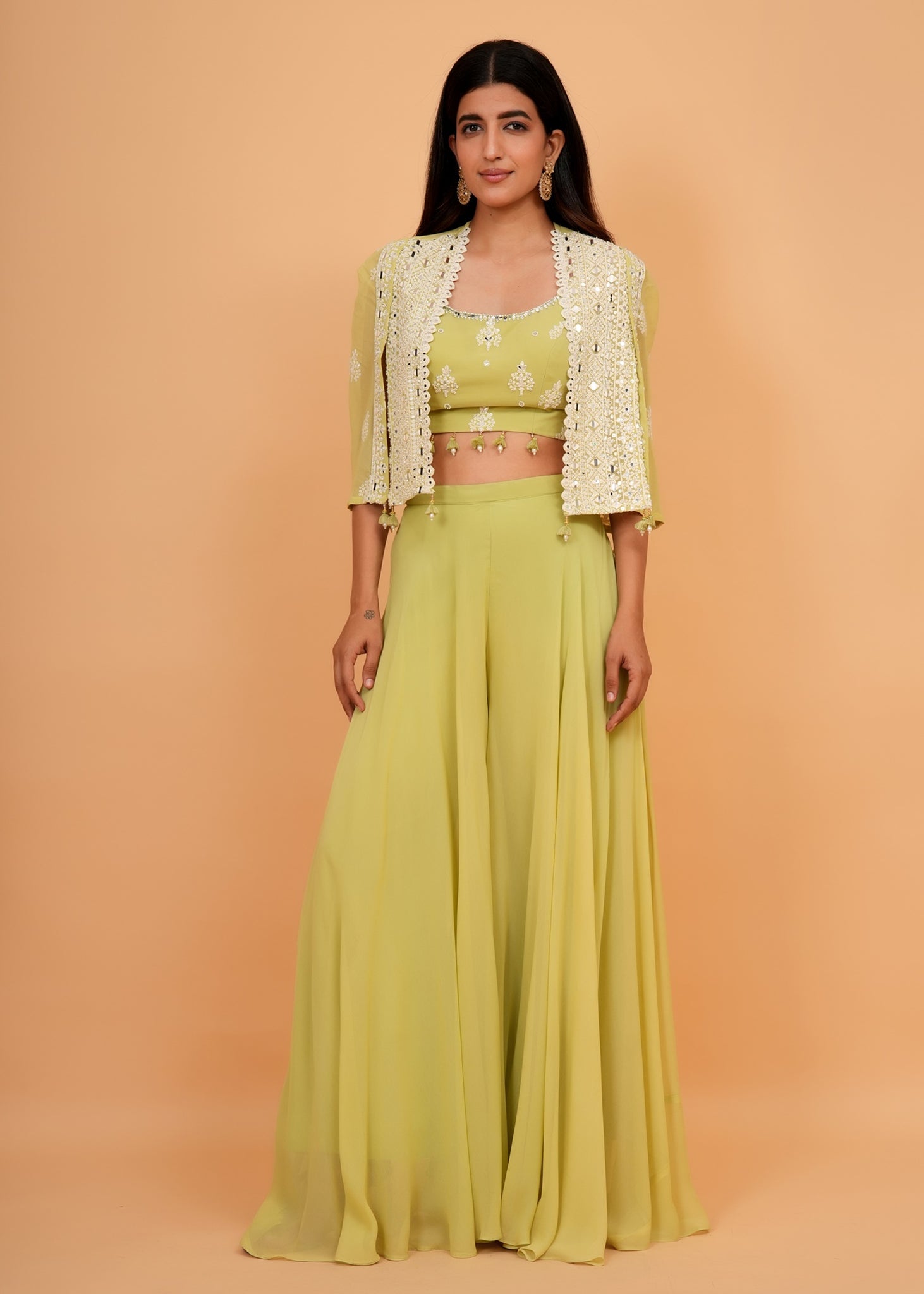 Ranas Resham & Mirror Work Indo western