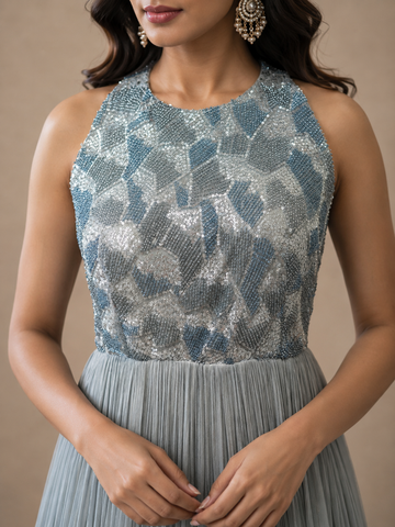 Ranas Grey Color Gown