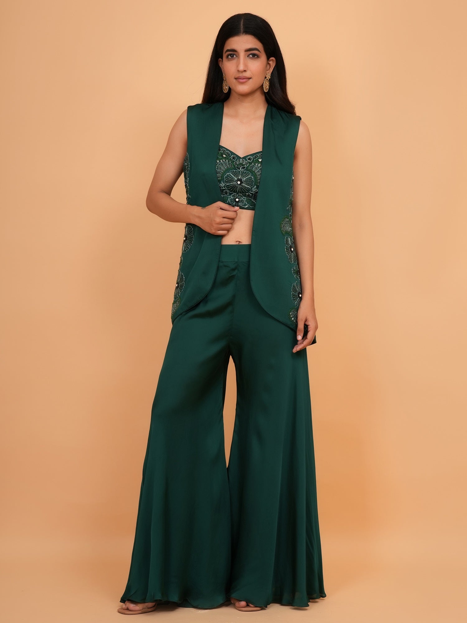 Ranas Plazo Set with Jacket