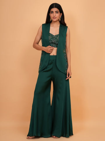 Ranas Plazo Set with Jacket