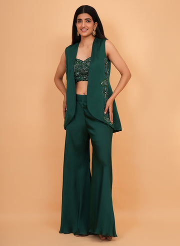 Ranas Plazo Set with Jacket