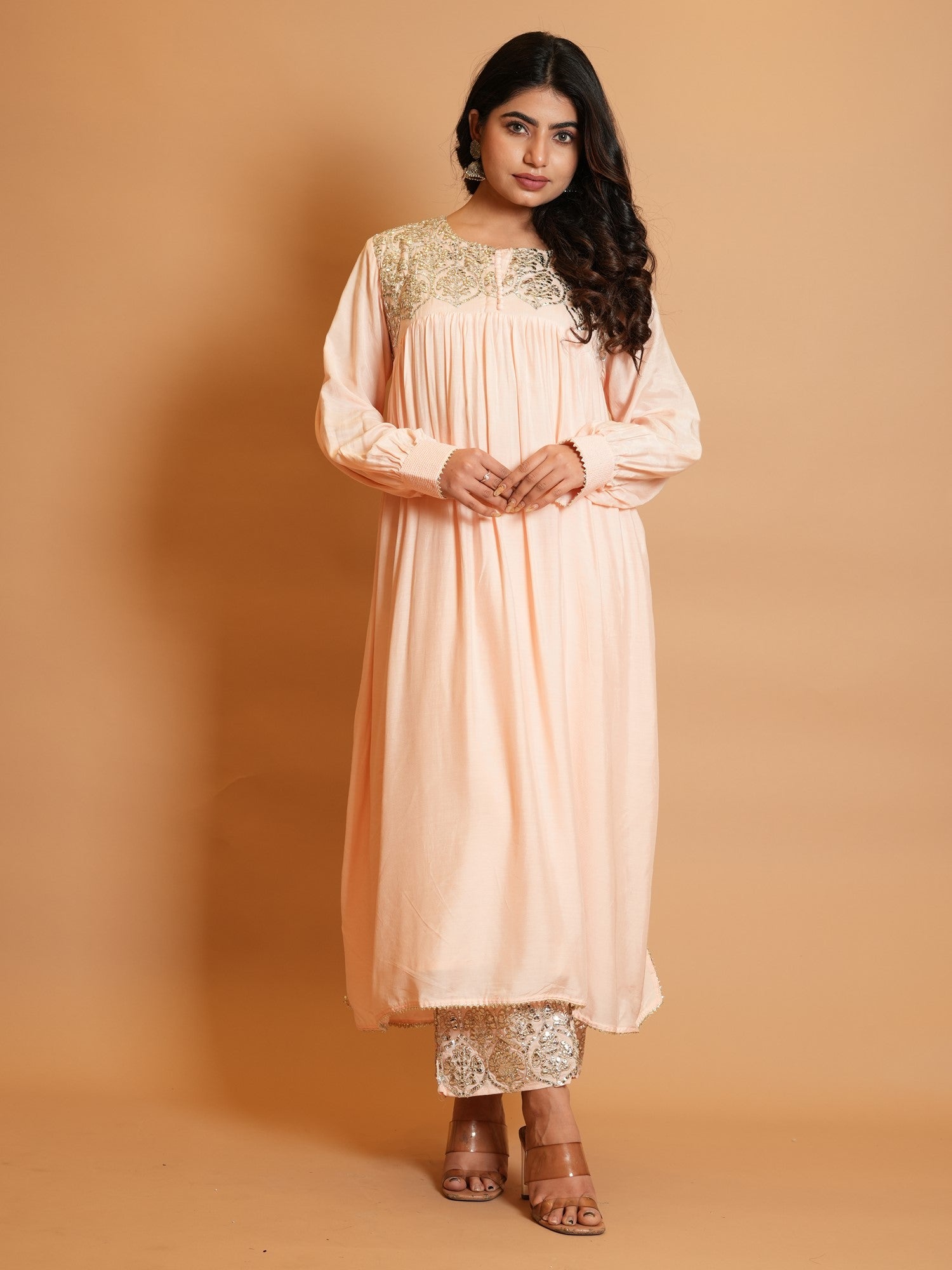 Ranas Peach Color Kurta with Pant