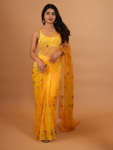 Ranas Party Wear Chiffon Saree